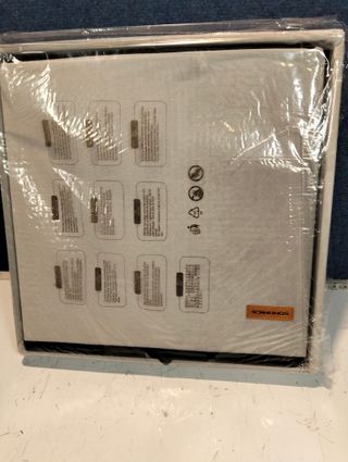 Puff Almacenaje Plegable 38 x 38 x 38 cm Gris Paloma SONGMICS LSF227G01