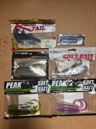 Lote de señuelos de pesca blandos