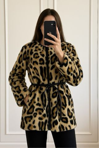 Chaquetón estampado leopardo