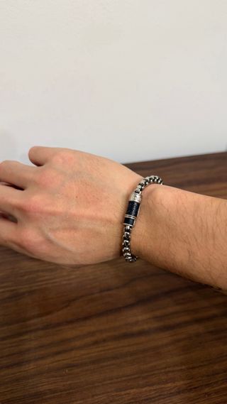 Pulsera Louis Vuitton Acero Inoxidable Negra