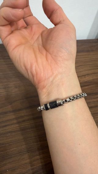 Pulsera Louis Vuitton Acero Inoxidable Negra