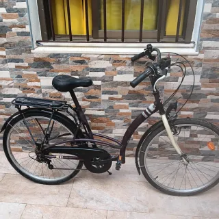 Bicicleta de paseo morada