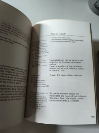Libro de cocina en francés. Cuisine Froide.