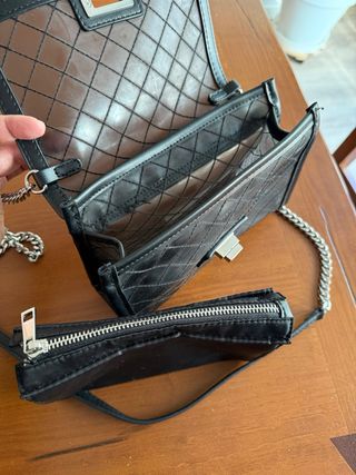 Bolso de hombro Zara negro