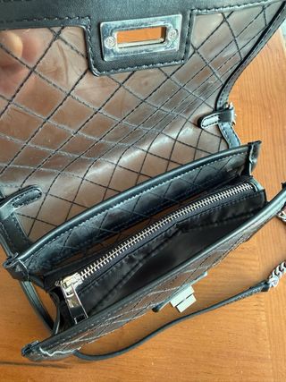 Bolso de hombro Zara negro