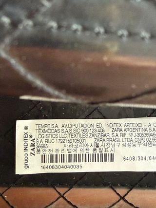 Bolso de hombro Zara negro