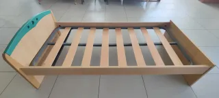 Cama juvenil madera y metal