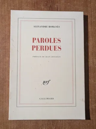 Paroles perdues