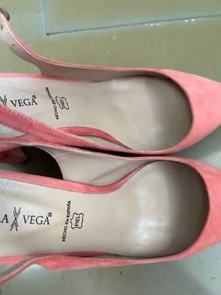 Zapatos tacón Daniela Vega rosa