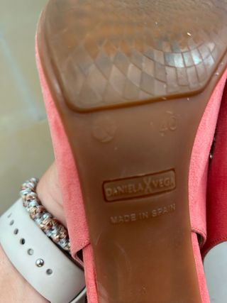 Zapatos tacón Daniela Vega rosa