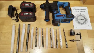 NUEVO! Taladro cincelador profesional 2 baterías