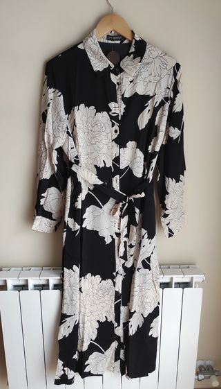 Vestido camisero estampado floral XL