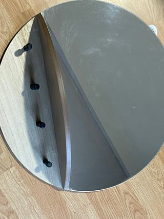 Espejo redondo con perchero 55cm
