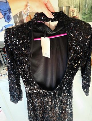 Vestido lentejuelas Zara Talla M nuevo