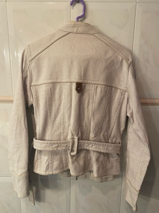 Chaqueta Purificación García Beige Talla M