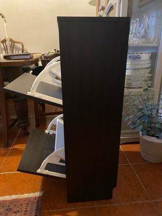 Zapatero Ikea Madera Marrón Oscuro