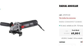 Radial Angular Würth EWS 7-125 Basic