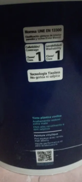 Pintura Plástica Montó Magnum Plus color blanco