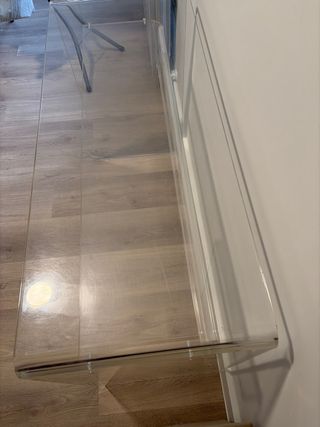 Mueble de entrada metacrilato transparente