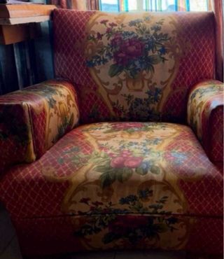 Regalo Butaca vintage cómoda floral 2x1