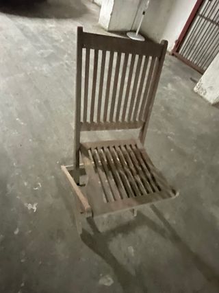 Sillas de madera haya para jardín (. Tienen polvo