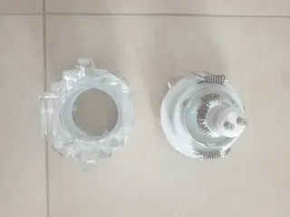 Coppia faretti in vetro