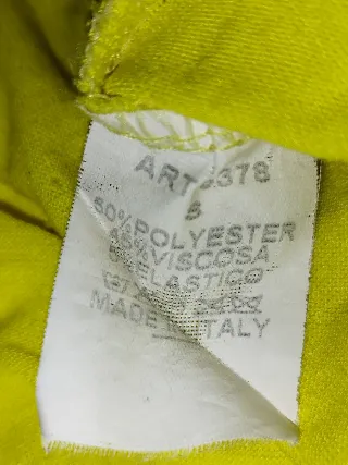 Vestido amarillo flúor Sense - Made in Italy -t.S