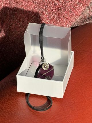 Colgante de artesanía vintage de cristal