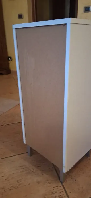 Mobiletto bagno bianco lucido