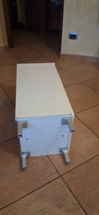 Mobiletto bagno bianco lucido