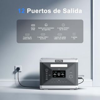 Estación Energía Portátil SolarPlay Q2501