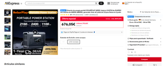 Estación Energía Portátil SolarPlay Q2501