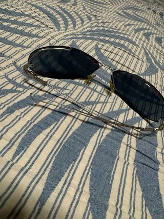 Occhiali da sole Versace neri e argento