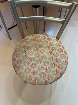 Set 4 sgabelli cucina alluminio verniciato