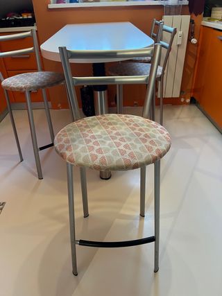 Set 4 sgabelli cucina alluminio verniciato