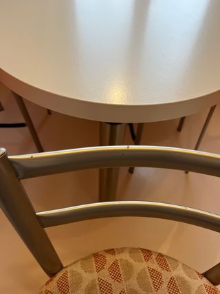 Set 4 sgabelli cucina alluminio verniciato