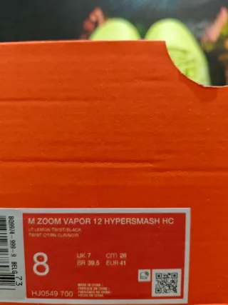 Nike Zoom Vapor 12 HC Amarillo/Rojo
