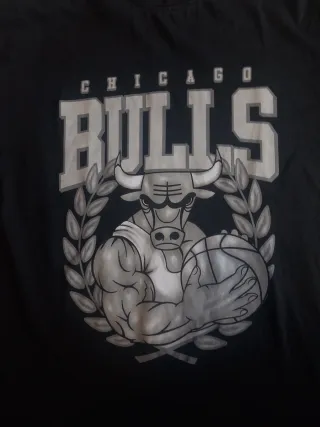 Camiseta Chicago Bulls NBA Negra