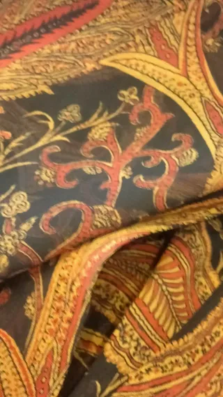 Vestido largo gasa estampado