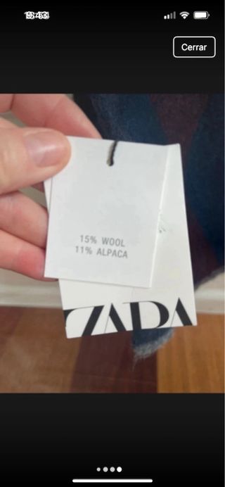 Bufanda de lana con rombos