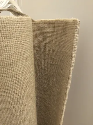 Alfombra de Yute Beige hecha a mano a estrenar