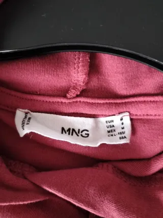 Sudadera larga sin mangas rosa fucsia