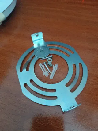 Lámpara de techo plateada 3 halógenos