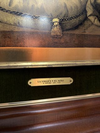 Cuadro La Virgen y el Niño A. Solari