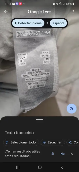 Pantalones vaqueros azul marino