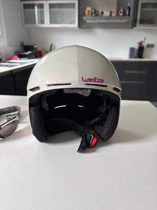 Casco de esquí o snowboard para niño –Wed’ze+gafas