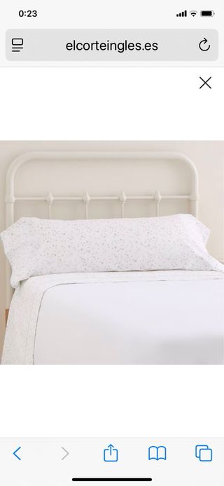 Cabecero de metal blanco 90