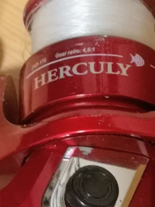 2 Carretes de Pesca Herculy Rojos