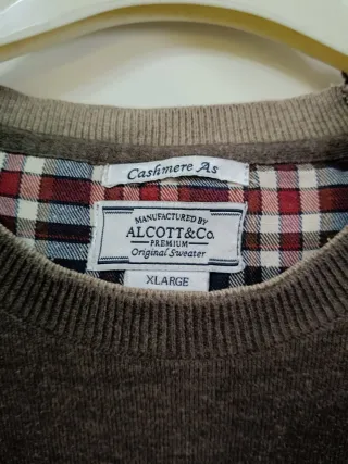 Maglia girocollo uomo Alcott xl marrone