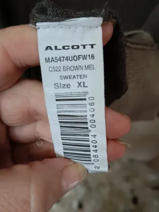 Maglia girocollo uomo Alcott xl marrone